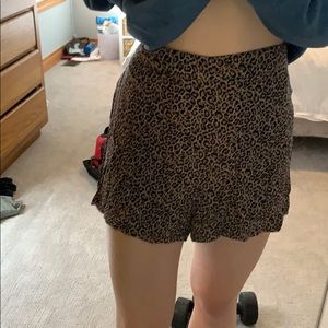 Leopard print shorts